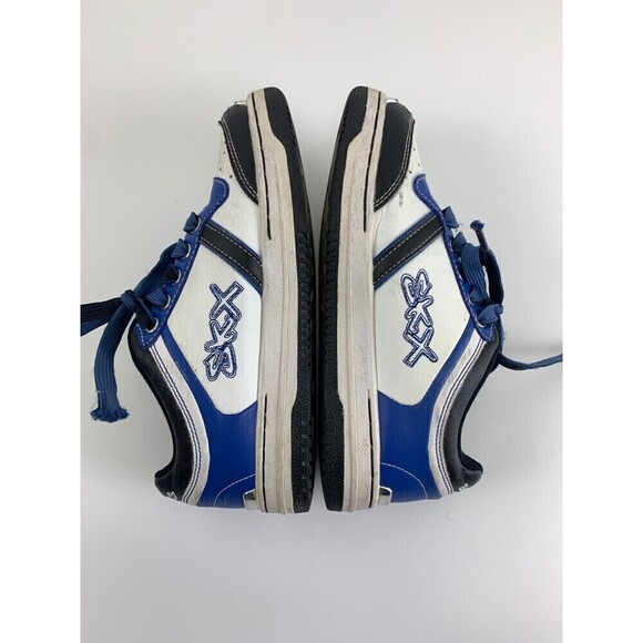 Skechers SKX Leather Sneakers Blue Black White 91787L Lace Up Youth Boys Size 3 - Picture 9 of 11